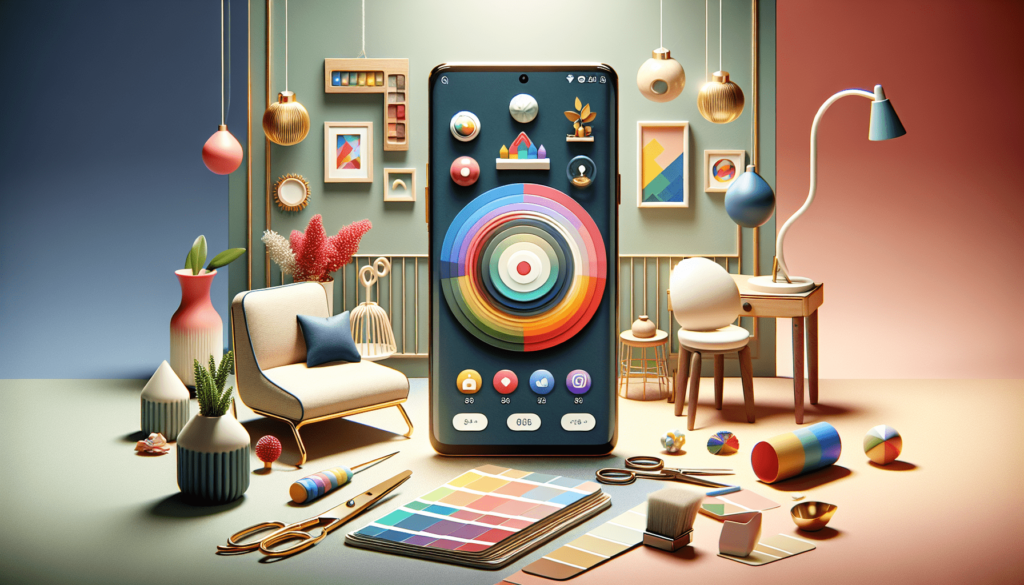 Room design ideas viewed in an Android interior design app