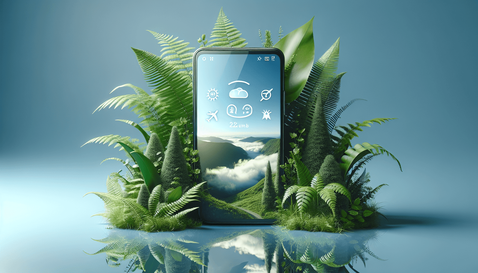 Eco-friendly travel apps roundup illustration